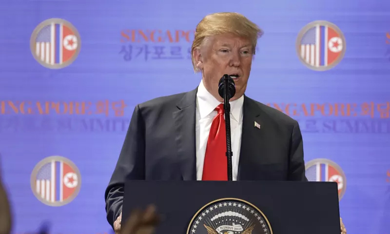 ایران کو جوہری ہتھیار تیارنہیں کرنے دیں گے۔امریکی فوج کسی بھی چیز کےلئے تیار ہے:صدرٹرمپ