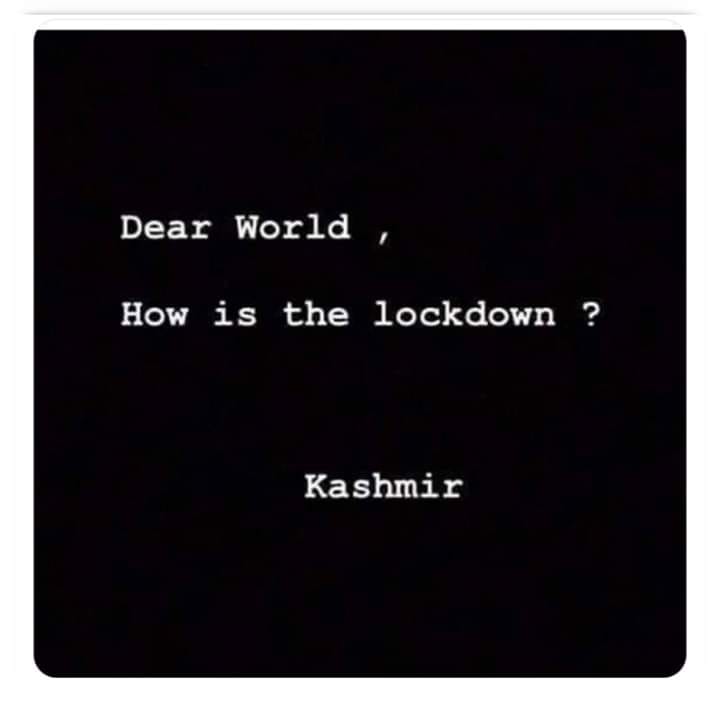 پیاری دنیا ! لاک ڈاؤن کیسا جارہا ہے؟ کشمیر