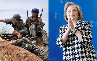 سابق امریکی وزیر خارجہ ہیلری کلنٹن کا کرد خواتین جنگجوؤں پر فلم بنانے کا اعلان: متعدد عالمی حلقوں نے مشرق وسطیٰ میں جنگ کی سیاست کو ہوا دینے کی کوشش قرار دے دیا
