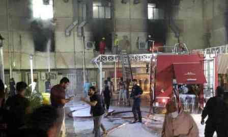 بغداد: آکسیجن سلنڈر پھٹنے سے کورونا اسپتال میں آگ لگ گئی، 27 جاں بحق، 46 زخمی