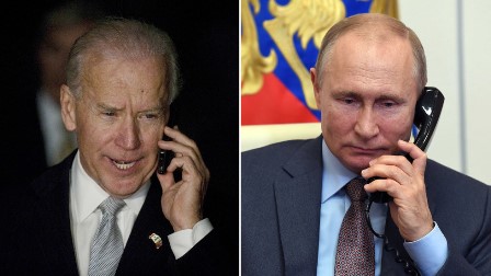 روسی و امریکی صدور کے مابین ٹیلیفون پر رابطہ: تعلقات میں سخت کشیدگی کے دوران اہم مسائل پر گفتگو، تیسرے مقام پر ملاقات پر بھی اتفاق
